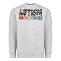 Heather Grey autism awareness Heavyweight Sweatshirt - Artiststas
