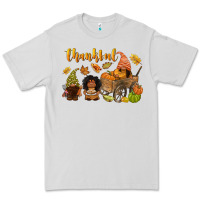 Dove Grey Thankful afro gnome Premium Tee - NancyCooperArtShop