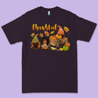 Thankful Afro Gnome Premium Tee Designed By Nancycooperartshop