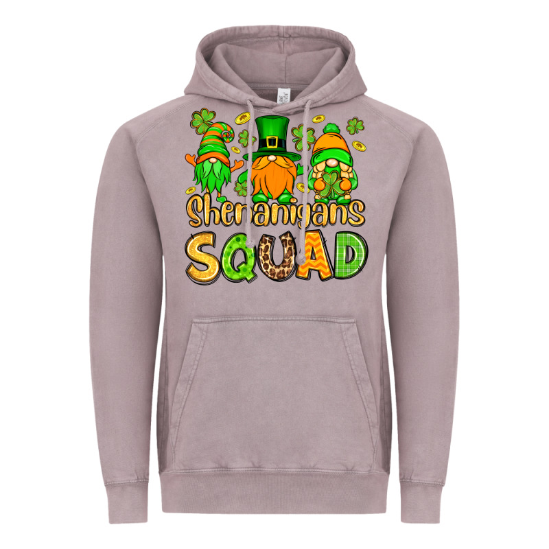 St. Patrick's Shenanigans Squad Gnomies Vintage Hoodie by OliviaCreatesArt | Teevron