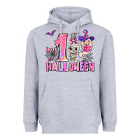 Heather Grey my first pink halloween Heavyweight Hoodie - AdoDesignShop