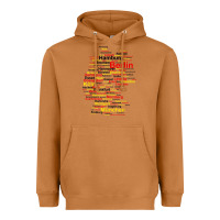 Meerkat germany map silhouette towns cities flag berlin travel t shirt Heavyweight Hoodie - maiPhamDesign