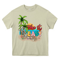 Mossy take it easy Heavy Core Tee - NancyCooperArtShop