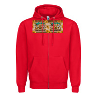 Red coffee time gnomies 15 oz mug Zipper Hoodie - BarkalooDesign