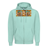 Seafoam coffee time gnomies 15 oz mug Zipper Hoodie - BarkalooDesign