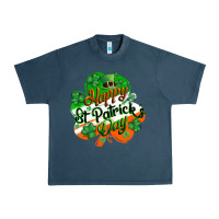Midnight Navy Happy St. Patrick's Day Urban Heavy Tee - CowGirlArtShop