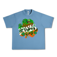 Pebble Blue Happy St. Patrick's Day Urban Heavy Tee - CowGirlArtShop