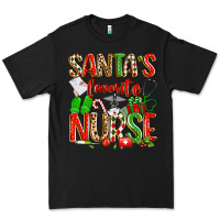 Black santa's favorite nurse Premium Tee - texasbilliewilder