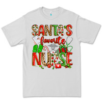 Dove Grey santa's favorite nurse Premium Tee - texasbilliewilder