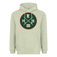 Matcha Classic Minnesota Hockey MN Outline Pullover Hoodie Heavyweight Hoodie - maiPhamDesign