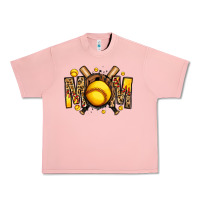 Salmon softball mom Urban Heavy Tee - Jasminsmagicworld