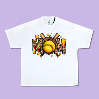 Softball Mom Urban Heavy Tee Designed By Jasminsmagicworld