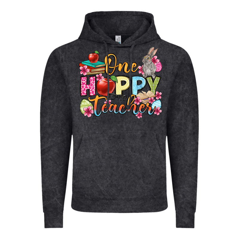 Easter Day One Hoppy Teacher Vintage Hoodie by OliviaCreatesArt | Teevron