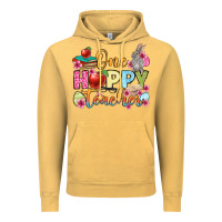 Vintage Mustard Easter Day One hoppy Teacher Vintage Hoodie - OliviaCreatesArt