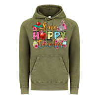 Vintage Olive Easter Day One hoppy Teacher Vintage Hoodie - OliviaCreatesArt