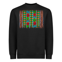 Black autism awareness leopard puzzle brush stroke Heavyweight Sweatshirt - Artiststas