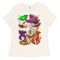 Bone Mardi Gras Goat Ladies Tee - HowdyJamesFarm