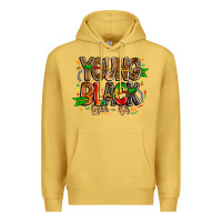 Antique Gold young black free ish Premium Hoodie - CowhideDigitalArt