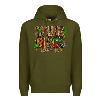 Army Green young black free ish Premium Hoodie - CowhideDigitalArt