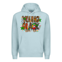 Blue Mist young black free ish Premium Hoodie - CowhideDigitalArt