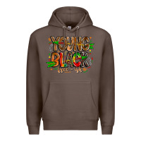 Coffee young black free ish Premium Hoodie - CowhideDigitalArt