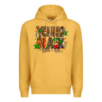 Mustard young black free ish Premium Hoodie - CowhideDigitalArt