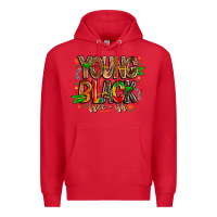 Red young black free ish Premium Hoodie - CowhideDigitalArt