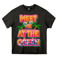 Asphalt Meet me at the ocean Summer Heavy Core Tee - NancyCooperArtShop