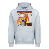 Heather Grey everythings fine Urban Hoodie - JahusDesignShop