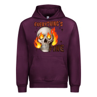 Mauve Wine everythings fine Urban Hoodie - JahusDesignShop