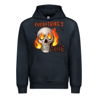 Navy everythings fine Urban Hoodie - JahusDesignShop