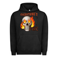Pigment Black everythings fine Urban Hoodie - JahusDesignShop