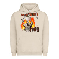 Pigment French Oak everythings fine Urban Hoodie - JahusDesignShop