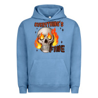 Pigment Pebble Blue everythings fine Urban Hoodie - JahusDesignShop