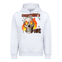 White everythings fine Urban Hoodie - JahusDesignShop