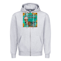 Heather Grey cold like my soul  mug coaster Zipper Hoodie - BarkalooDesign