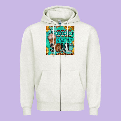 Cold Like My Soul  Mug Coaster Zipper Hoodie Designed By Barkaloodesign