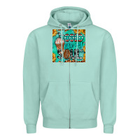 Seafoam cold like my soul  mug coaster Zipper Hoodie - BarkalooDesign