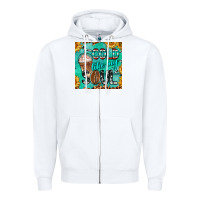 White cold like my soul  mug coaster Zipper Hoodie - BarkalooDesign