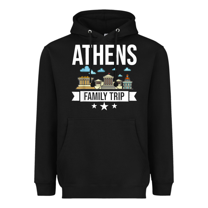Athens Greece City Trip Skyline Map Travel Heavyweight Hoodie by maiPhamDesign | Teevron