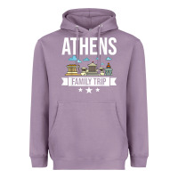 Lavender Athens Greece City Trip Skyline Map Travel Heavyweight Hoodie - maiPhamDesign
