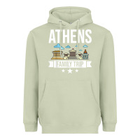 Matcha Athens Greece City Trip Skyline Map Travel Heavyweight Hoodie - maiPhamDesign