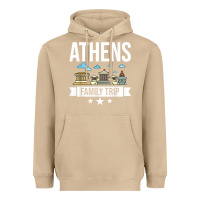 Mushroom Athens Greece City Trip Skyline Map Travel Heavyweight Hoodie - maiPhamDesign