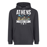 Smoke Athens Greece City Trip Skyline Map Travel Heavyweight Hoodie - maiPhamDesign