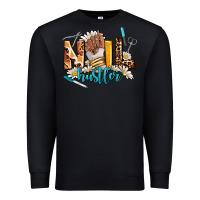 Black nail hustler Premium Sweatshirt - AdoDesignShop