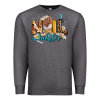 Charcoal Heather nail hustler Premium Sweatshirt - AdoDesignShop