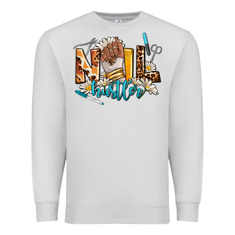 Nail Hustler Premium Sweatshirt by AdoDesignShop | Teevron
