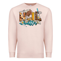 Pale Pink nail hustler Premium Sweatshirt - AdoDesignShop