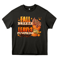 Asphalt Fall breeze crunchy leaves pumpkins please Heavy Core Tee - RanaPortraitStore