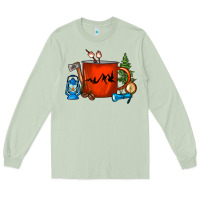 Matcha Camper Coffee Cup Long Sleeve Tee - FaDigitalArtStudio